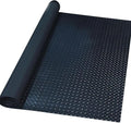 Anti-Slip Rubber Diamond Floor Mat - Durable, Non-Skid, Waterproof Floor Protection for Home, Gym, Garage, and Vehicles - 2.5 mm x 4 ft x 10 ft Rolls - Black (4x10 FT)