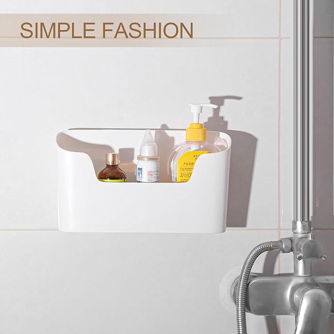 Under Sink Organizer & Wall Mount Storage Box, Multi-Use Cabinet Door Holder for Kitchen, Office, Bedside