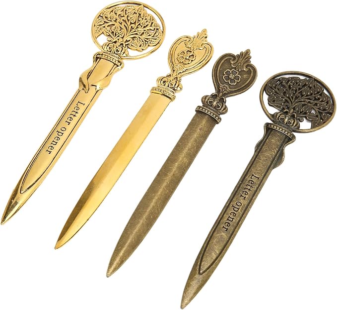 Tbest Plies 4 Pcs Leer Opene R Lihtweiht Cact Zinc y Ail Opener Knife And School Plies