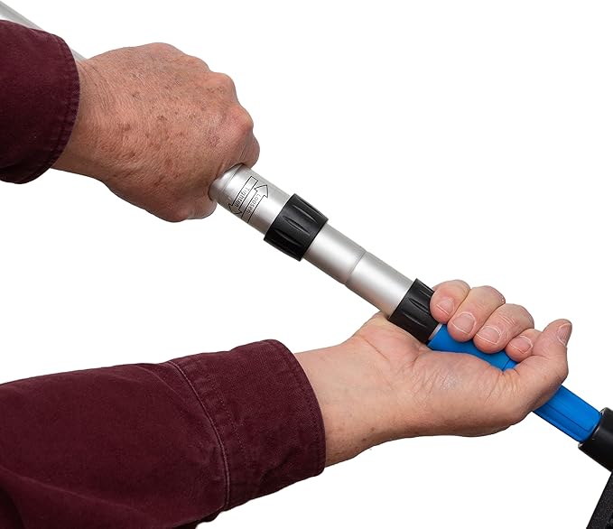 GRAB-IT 6 ft Truck Cargo Retriever | Heavy Duty Grabber Reach Tool - 110 Pound Pull | Rust Resistant Aluminum and Stainless Steel (Pole & Hook Only)
