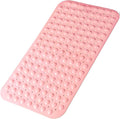 Bathtub and Shower Mats, 28 x 15 Inch Non-Slip Bath Mat, Machine Washable Bath Tub Mat with Suction Cups & Drain Holes for Bathroom, Beige
