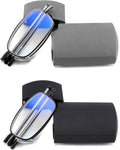 touk Foldable Reading Glasses Anti Blue Light, Soft Nose Pad Spring Hinge Compact Readers Portable Case for Men Women 2 Pack