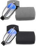 touk Foldable Reading Glasses Anti Blue Light, Soft Nose Pad Spring Hinge Compact Readers Portable Case for Men Women 2 Pack