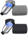 touk Foldable Reading Glasses Anti Blue Light, Soft Nose Pad Spring Hinge Compact Readers Portable Case for Men Women 2 Pack