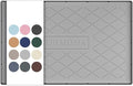 URMONA 22" x 14" Waterproof Silicone Mat in Multiple Sizes & Colors, Under Sink Mat for Kitchen & Bathroom, Pet Food Pad for Dogs & Cats, Kitchen Cabinet Liner, Multi-Purpose for Storage(Light Grey)