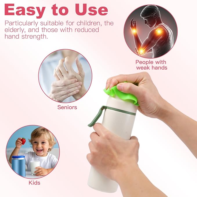 Ninsula 8P Jar Opener Gripper, Multi-function Silicone Jar Gripper with Arthritis Weak Hands, Non Slip Pad, Colorful Rubber Jar Opener Grippers, Lid Cap Gripper Pads(Round & Square)