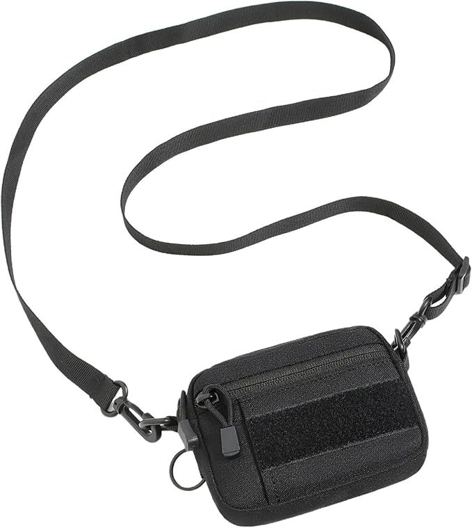 Tactical Belt Pouch Key Pouch Backpack Accessories Tactical Vest Attachments Small Molle Pouch EDC Wallet Travel Pill Container Portable