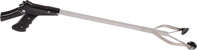 DMI Reacher Grabber Tool for Elderly, Disabled or After Surgery Recovery, Claw Grabber, Reaching Assist Tool, Trash Picker, Hand Gripper, Arm Extension, 22 Inches, Non Folding, Suction Claw