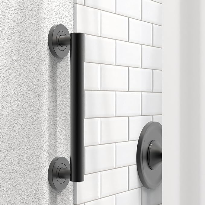 Bath, Shower and Toilet Safety Grab Bar for Seniors and Handicaps, ADA Compliant Mobility Aid Balance Assist Handle, Stainless Steel