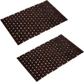 Bath Mat Bathroom Runner Long Large Rugs Floor Wood Shower Bathtub Waterproof Non Slip Accessories 16x34 Inch Easy to Clean, Natural, 1 pc