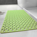 Casa and Beyond Shower Mat, Secure Shower Mats Easy to Clean, Showers Mat with Suction Cup, Washable Non-Slip Bathtub Mats for Inside Showers (Green,27.6 * 15 in)
