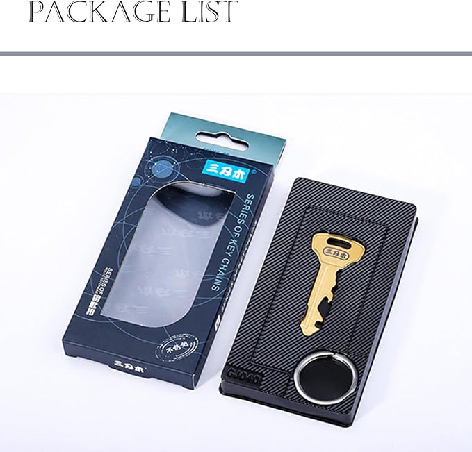 Sanrenmu Keychain GJ040 Pry Bar Multi Tool with Bottle Opener Screwdriver Wheel Spoke Wrench Function Stainless Steel Small Keychain (Gold)