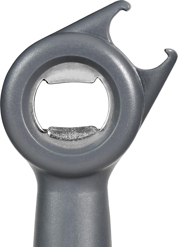 Culinare 5-in-1 Opener – Multi-Function Tool for Opening Jars, Cans, Bottles, Ring Pulls & Twist Caps – Ergonomic Handle for Comfort & Control – Dishwasher Safe, Grey – Ideal for All Kitchen Tasks