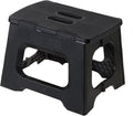 Vigar Compact Folding Step Stool - 9 Inch Foldable Step Stool for Adults, Lightweight Portable Stool with Handle, Non Slip Step Stool, Space Saving Stool up to 330 lb - Black