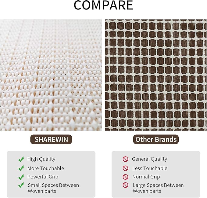 8x10 Non-Slip Area Rug Pad Gripper for Any Hard Surface Floors Keep Your Rugs Safe and in Place