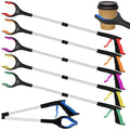 6-Piece Heavy-Duty Trash Collection Tool - 32-Inch Lightweight Telescopic Grabber Ergonomic Handle, Non-Slip Grip | Multi-Purpose Mobility Aid for Seniors