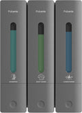 Shampoo and Conditioner Dispenser - Shower Soap Dispenser Wall Mounted No Drill - Shampoo Conditioner Body Wash Dispenser 3 Chamber - Easy Install for Bathroom Hotel Gungrey 1200ml