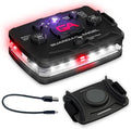 Guardian Angel Elite Series Safety Light, Infrared-Hybrid - White Front & Red Rear - Rechargeable, Magnetic, Hands-Free Wearable LED Flashlight for Law Enforcement, First Responders, & Firefighters