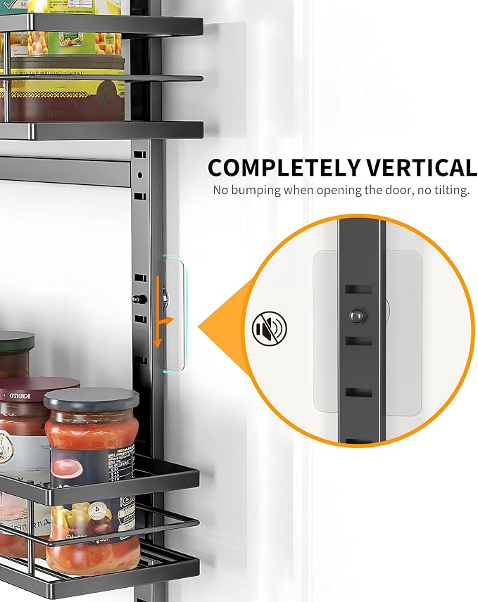Moforoco White 9-Tier Over The Door Pantry Organizer, Pantry Organization And Storage, Metal Hanging Spice Rack Shelves Door, Home & Kitchen Essentials, Laundry Room Bathroom Organization