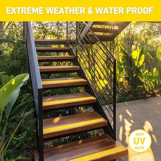 LifeGrip Anti Slip Traction Tape, 2 Inch x 60 Foot - Best Grip, Friction, Abrasive Adhesive for Stairs, Tread Step, Indoor, Outdoor, Yellow (2" X 60')