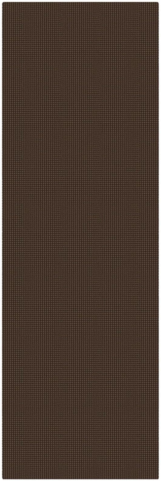 KOZYFLY Cotton Runners for Hallway 3x8, Wide Washable Runner Rug, Woven Non Slip Kitchen Runner, Braided Entryway Rug, Floor Carpet for Foyer, Bedroom, Hall, Brown/Dark Brown