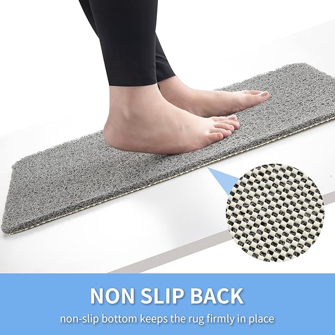 Hargiis Non Slip Bathtub Mat,Anti Slip Shower Mat,Fast Drying Bath Tub Mats,Foot Scrubber Mat,Anti Slip Mat for Tub,Floor,Bathroom,Home,Kitchen,Hotel