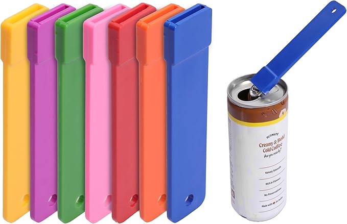 Pop Can Opener – 7 Pack Beer Can Opener, Soda Can Tab Opener, Rainbow Color Party Essential Tool Great Tool For Bartenders And Personal Use