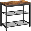 HOOBRO Shoe Bench, 3-Tier Shoe Rack, Industrial Shoe Organizer Storage Bench, 19.7 inches Entry Bench with Mesh Shelves, for Entryway, Living Room, Hallway, Easy Assembly, Rustic Brown BF50HX01