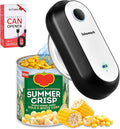 SAKAMOSH Electric Can Opener for Seniors Auto Stop, Hands Free Rechargeable Can Openers with Smooth Edge, One Touch Operation, Automatic Opener for Kitchen, Ideal Choice for Mom, Elderly