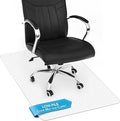 Thickened Chair Mat for Carpet - 47”X 35.5” Heavy Duty Office Chair Mat for Low-Pile Carpeted Floors. Carpet Protector for Office Computer Desk Chair. Easy Rolling, Clear