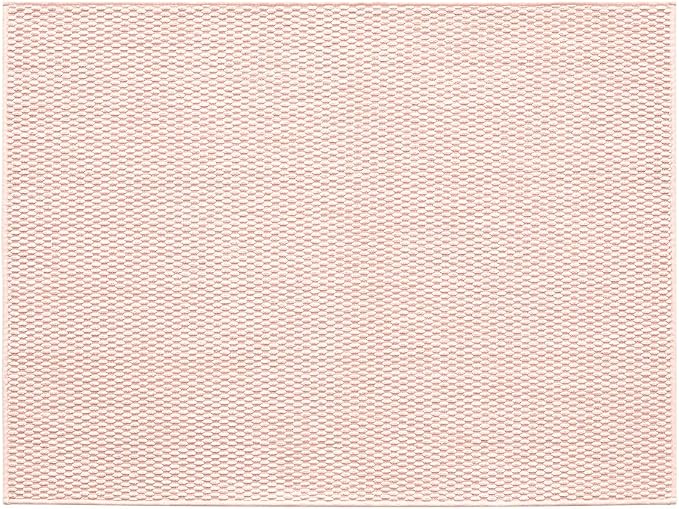 TYUU Large Bathroom Rugs Non Slip Washable Bath Rugs Super Absorbent Bathroom Rug Thin Quick Dry Low Pile Bath Mats, Pink 36"x60"