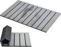 AWW Foldable Stone Bath Mat, Quick Dry Diatomaceous Earth Bath Mat with Non-Slip Mat, Super Absorbent, Easy to Clean, Compact for Small Bathrooms, 23.6 x 15.5, Grey