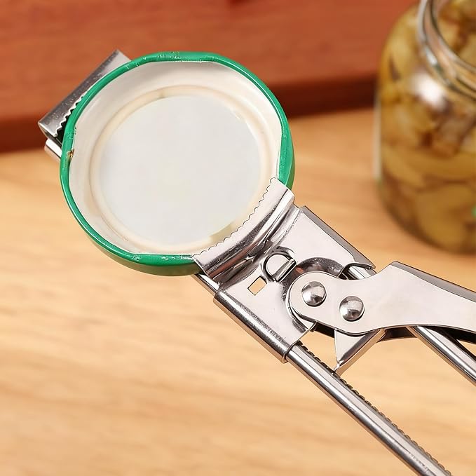 2 Pack Adjustable Stainless Steel Jar Opener, Easy Grip Manual Bottle & Tight Lid Opener for Elderly, Arthritis, Women and Children