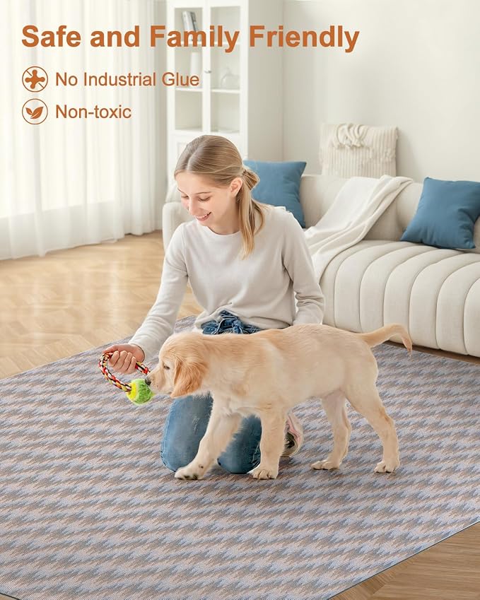 Blvornl Large Office Chair Mat for Hardwood Floor, Rolling Chair Chair Mat for Hard Wood, Large Anti-Slip Hard Floor Protector, Heavy Duty Computer Desk Rug for Office and Home 50"*63"
