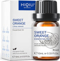 HIQILI 100% Pure Sweet Orange Essential Oil 10mL (0.33fl oz) – Uplifting Aroma for Diffuser, Aromatherapy, Freshen Air, Skin Care, Home Cleaning, Home Fragrance, DIY Candle Soap Making