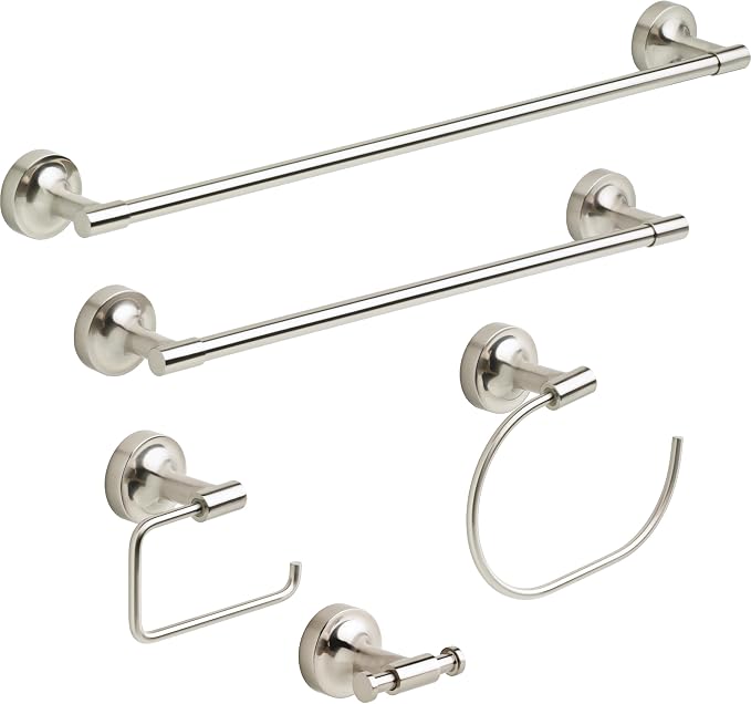 Franklin Brass Voisin (1-Pack) 18' ADA Grab Bar Bathtub Handle Safety Grip in Stainless Steel 1-1/4' diameter Wall Mount Shower Handicap VOI5918-SS