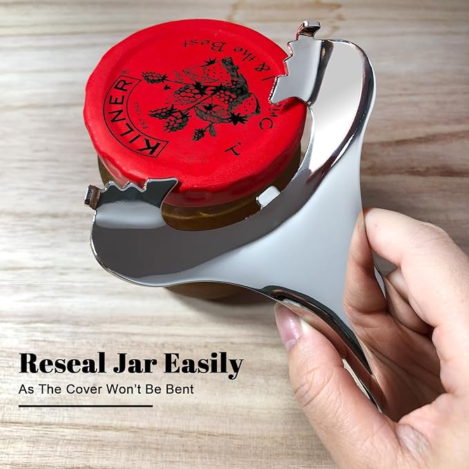 Mason Jar Opener No Lid Dents or Damage Multifunctional Jar Opener Easy Twist Manual Handheld Top Remover Bottle Opener Made For Lifetime