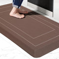 UKISS 9/10"" Extra Thick Cushioned Anti Fatigue Kitchen Mat, Waterproof High Density Foam Standing Desk Mat, Non-Slip Ergonomic Comfort Mat for Kitchen, Office,Workstation Black (Brown, 20" X 39")