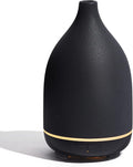 InnoGear Oil Diffuser, 150ML Ceramic Diffuser for Essential Oils Handcrafted Aromatherapy Diffuser Mother's Gift Ultrasonic Cool Mist Humidifier with 2 Mist Modes Waterless Auto Off for Home, Black