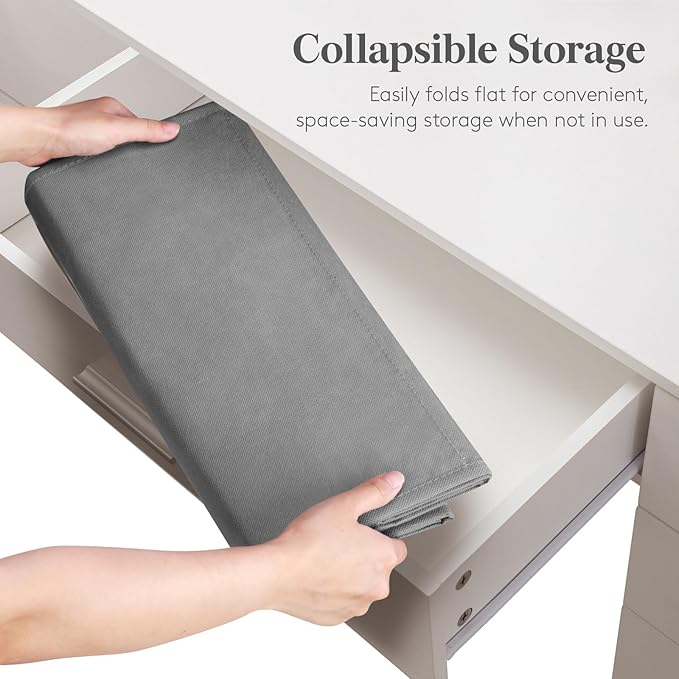 Lifewit 1 Pack Over the Door Organizer, 6 Section Clear Window Hanging Storage with 4 Side Pockets, Sturdy Anti Tilt 40 lbs Load Behind Door for Closet, Bedroom, Bathroom, Nursery, Dorm, Gray