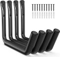 niffgaff Heavy Duty Garage Storage Hooks - 120 LB Capacity Wall Mounted Rack for Kayaks, Ladders, and Bikes