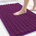 Smiry Bathroom Rugs Mat 30x20, Extra Soft Absorbent Chenille Bath Rugs, Non Slip Rubber Backing Machine Washable Quick Dry Bath Mats for Bathroom Floor, Tub, Shower, Home Decor Accessories, Violet