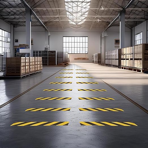 Anti Slip Safety Grip Tape 2 Inch x 60 Foot, Non Skid Tread for Stairs, Steps, Floors, Caution Dangerous Zones, Indoor and Outdoor Use (Yellow and Black)