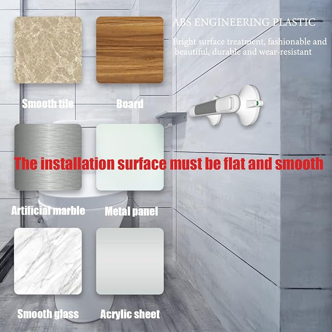 Shower Handles for Elderly Suction, 2 Pack Grab Bars for Bathtubs and Showers, Suction Grab Bars for Shower, Heavy Duty No Drilling Shower Bars Safety for Seniors
