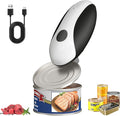 Electric Can Opener, Automatic Can Opener One Touch Operation, Rechargeable Can Opener USB-C Charge, Can Openers Smooth Edge For Seniors, Portable Kitchen Gadgets Fits Most Can Sizes