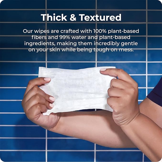 Squatty Potty 7″ Toilet Stool + Plant‑Based Flushable Wipes Bundle — Improve Bathroom Posture & Freshness, Spa‑Scented, Flushable & Septic‑Safe
