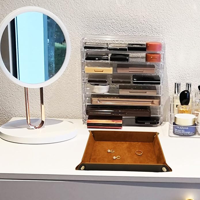 Valet Organizer - Catchall Tray for Jewelry, Wallets, Watches, Keys, Coins, Phones, Glasses - Perfect for Nightstand, Desk, Entryway