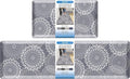 LuxStep Kitchen Mats for Floor,0.47 inch Thicker Cushioned Rug Anti-Fatigue Mats for Kitchen Decor Accessories,Waterproof Non-Slip Mats and Rugs Set for Office,Laundry 17.3"×29"+17.3"×60",Grey