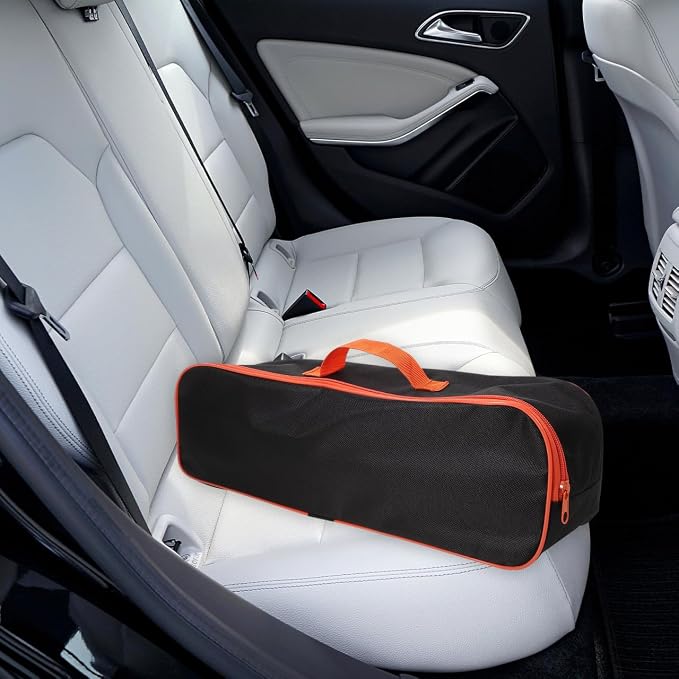 Car Tools Bag Utility Organizer with Handle for Portable Vacuum Cleaner Air Pump and Hand Tools 16.53 Inch Oxford Cloth Storage Pouch for Vehicle and Home