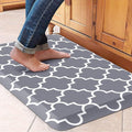 WISELIFE Anti Fatigue Floor Mat - 4/5 Inch Kitchen Mat Non Slip Waterproof Heavy Duty Ergonomic Comfort Mat Durable for Home, Office, Sink, Laundry,(17.3" x 28", Grey)